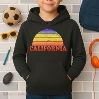Retro California Sun Kids Hoodie thumb 2