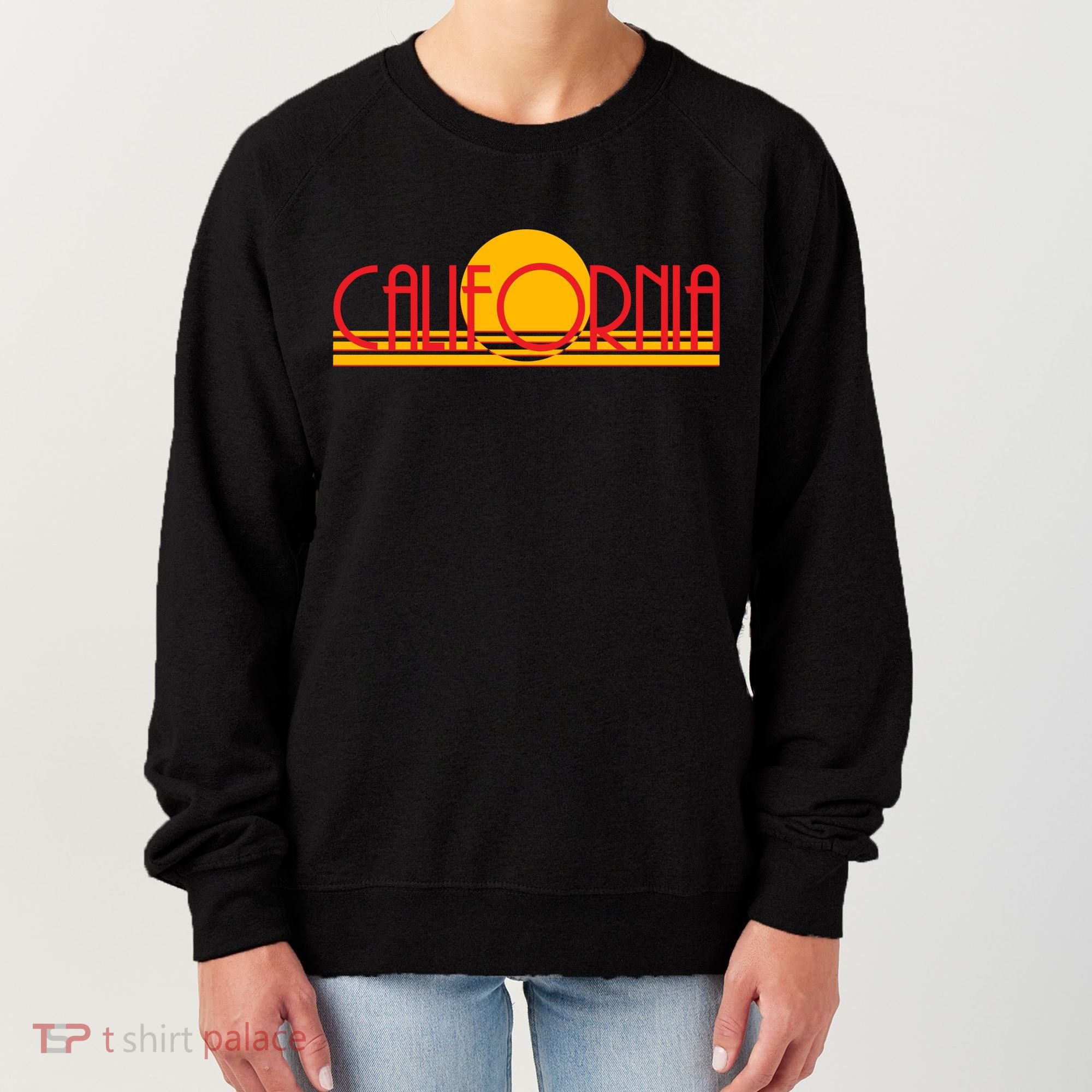 Retro California Sun Sunset Logo Women's Sweatshirt