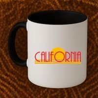 Retro California Sun Sunset Logo Coffee Mug thumb 2