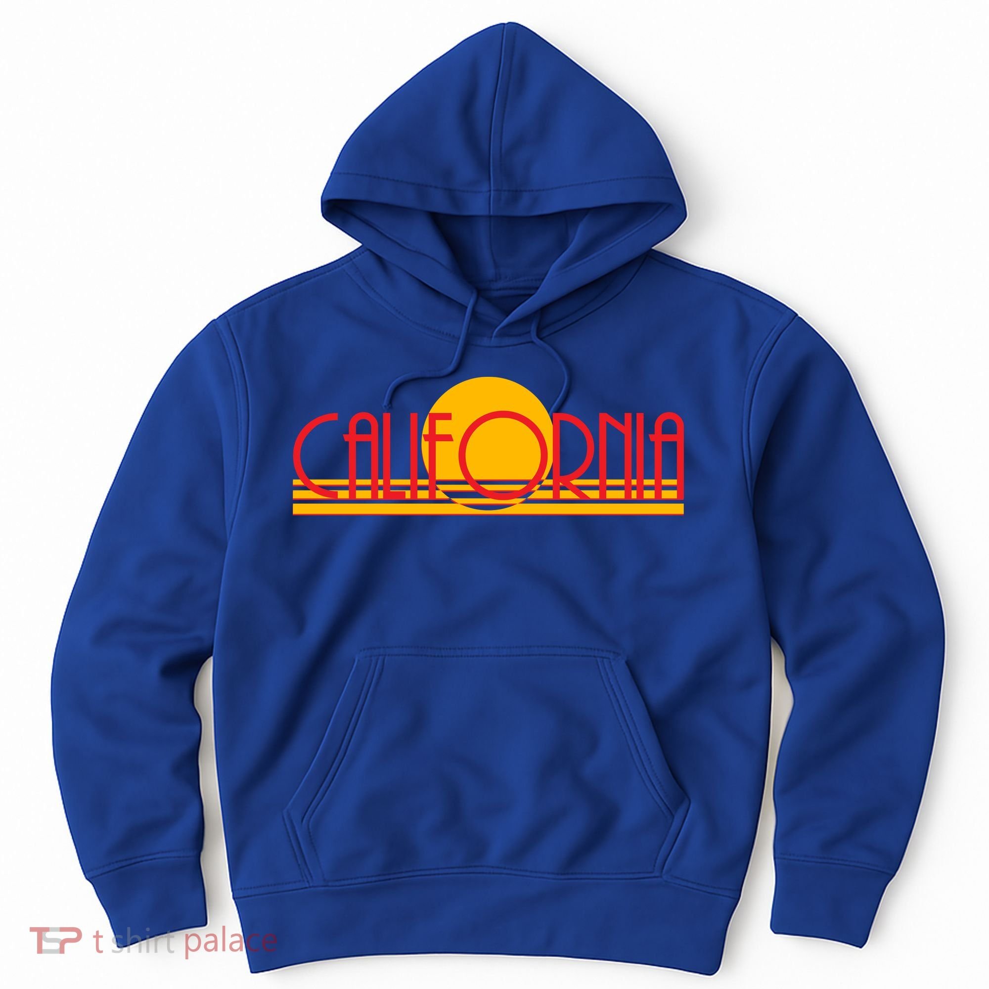 Retro California Sun Sunset Logo Hoodie
