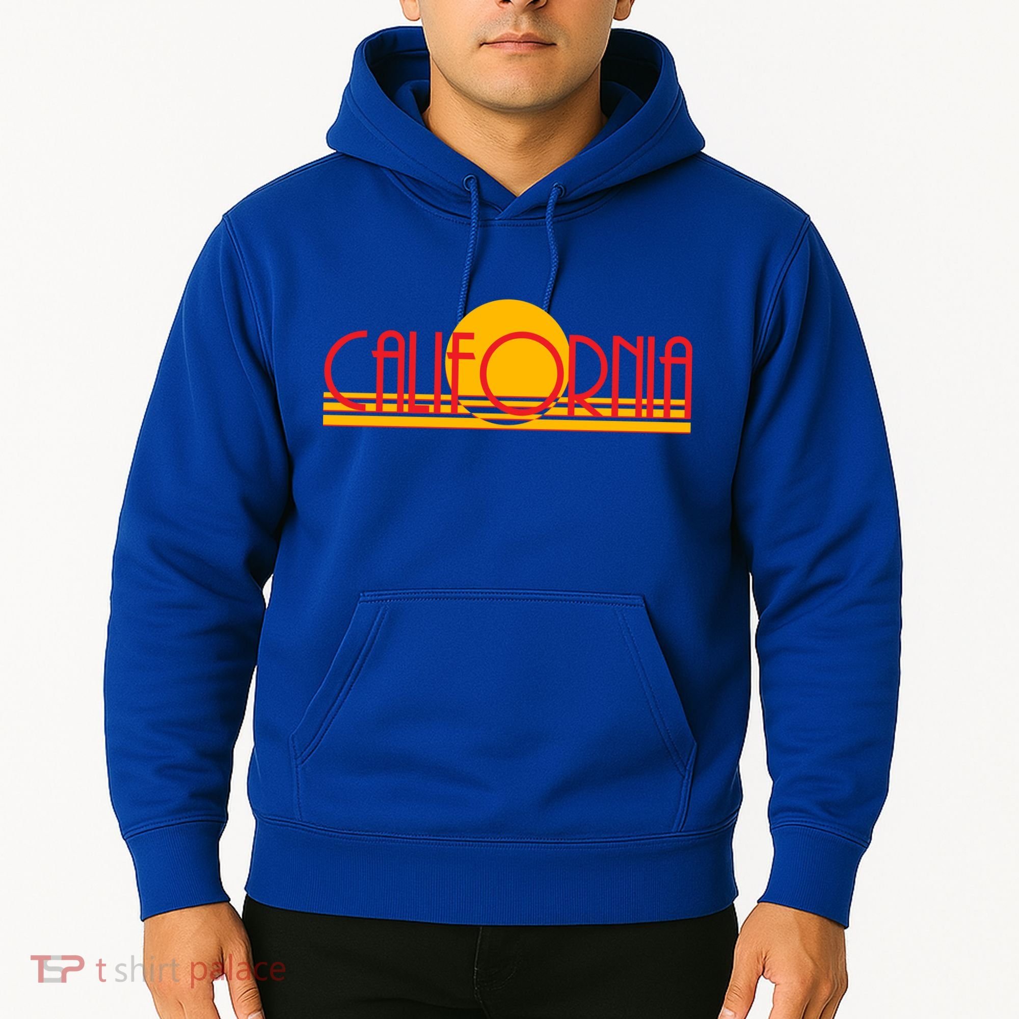 Retro California Sun Sunset Logo Hoodie