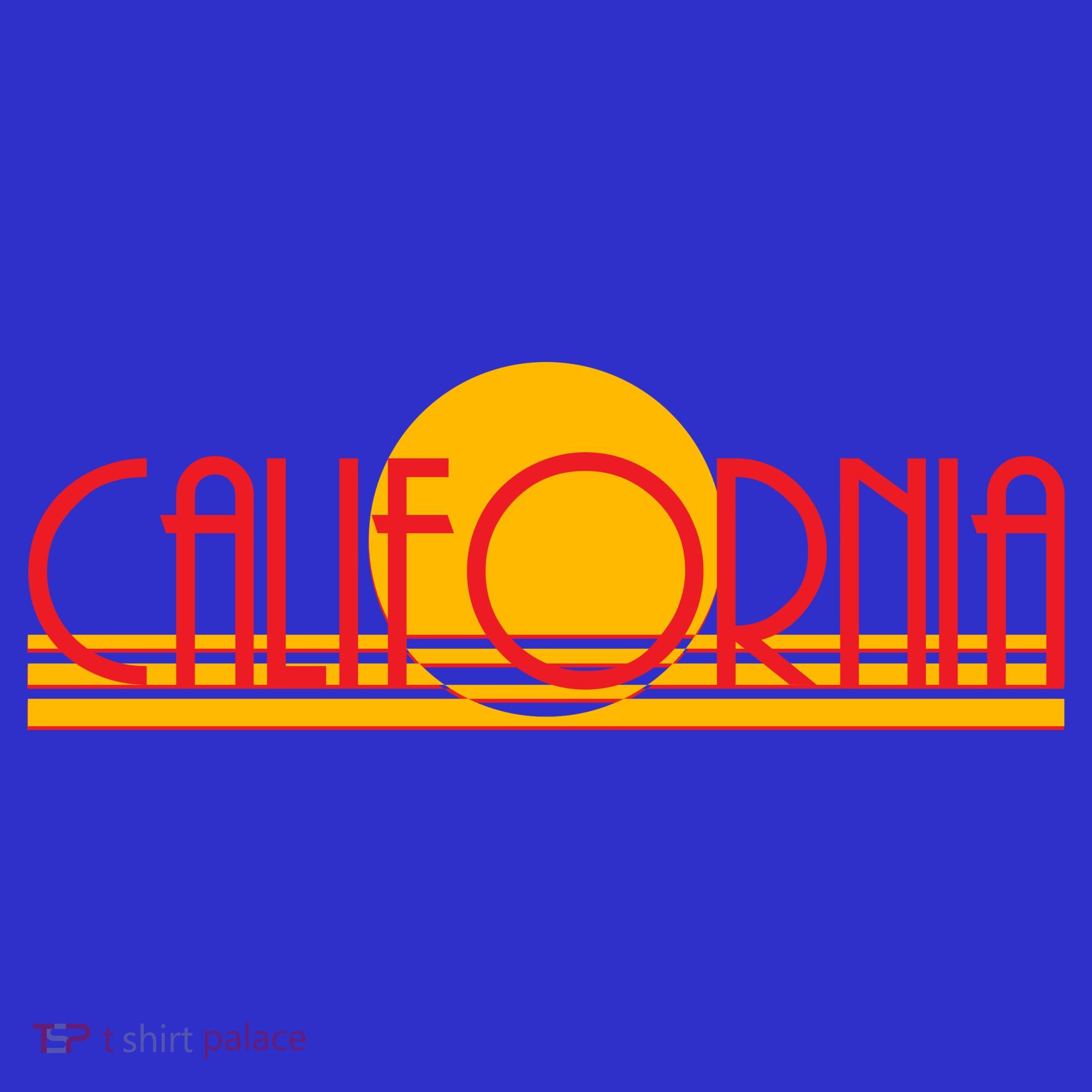 Retro California Sun Sunset Logo Hoodie