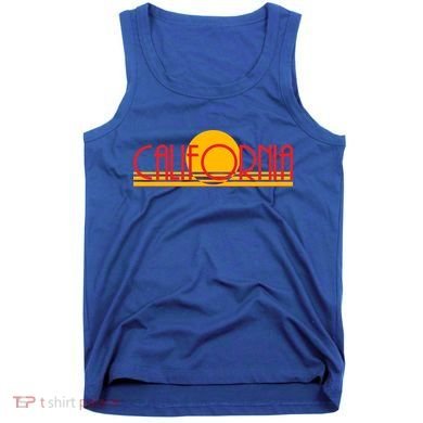 Retro California Sun Sunset Logo Tank Top