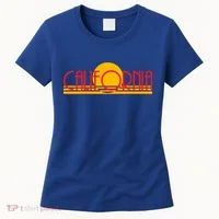Retro California Sun Sunset Logo Women's T-Shirt thumb 0