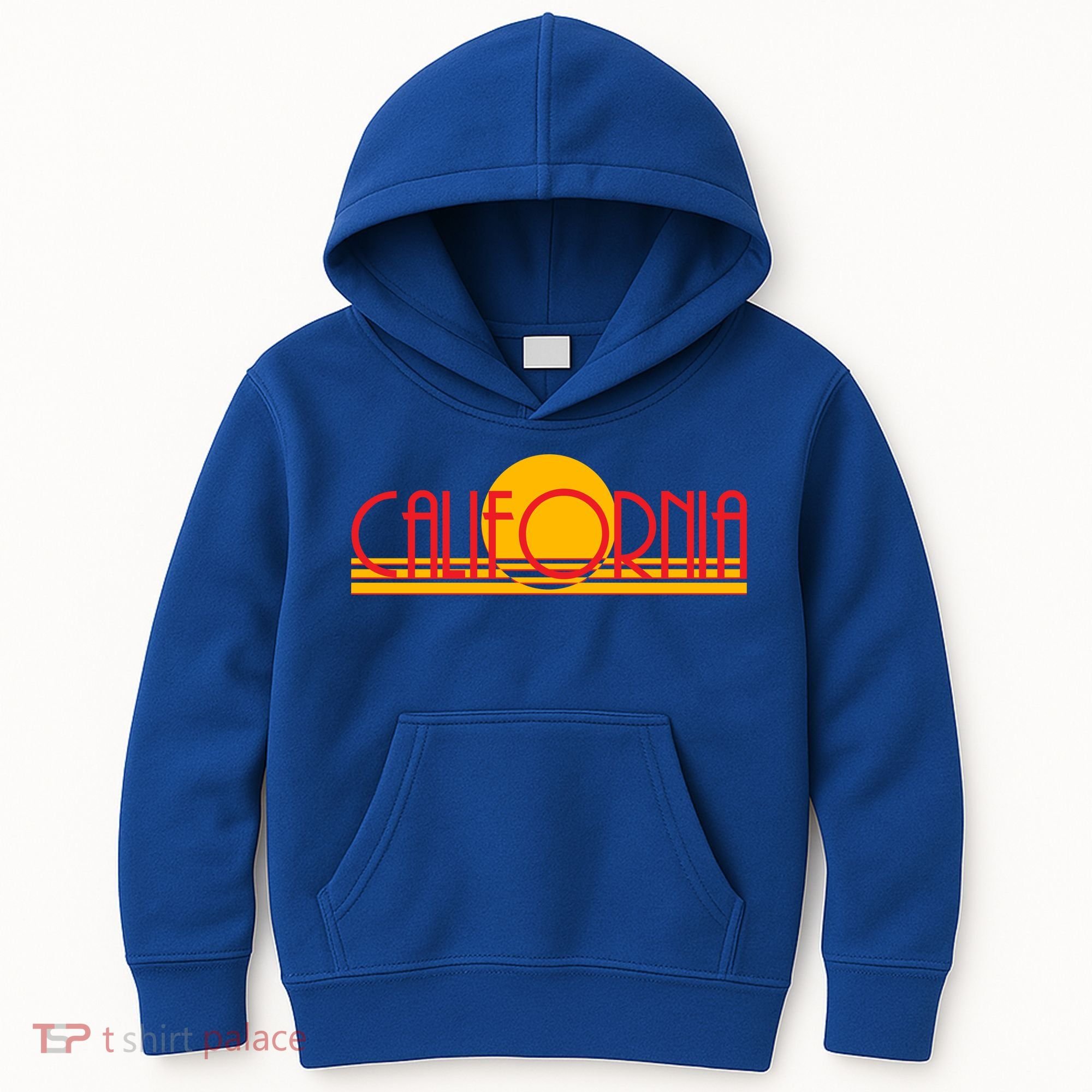 Retro California Sun Sunset Logo Kids Hoodie