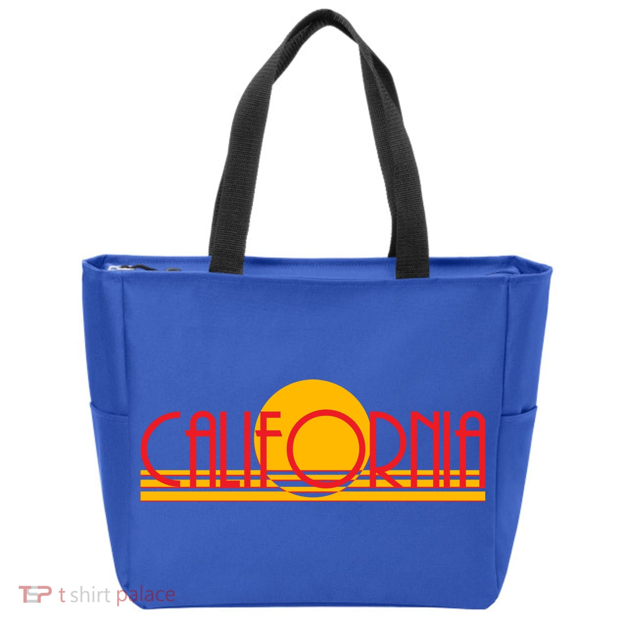 Retro California Sun Sunset Logo Tote Bag