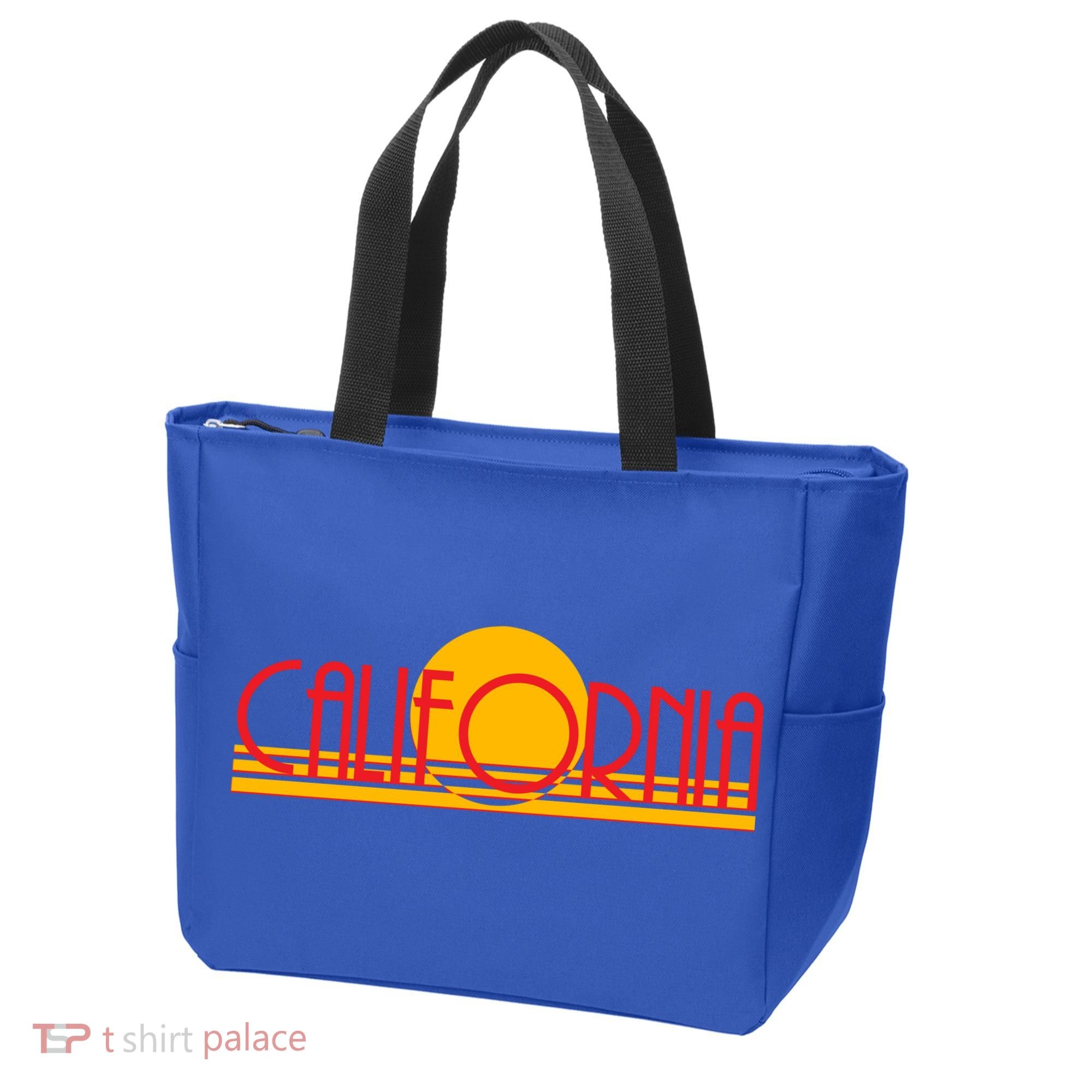Retro California Sun Sunset Logo Tote Bag