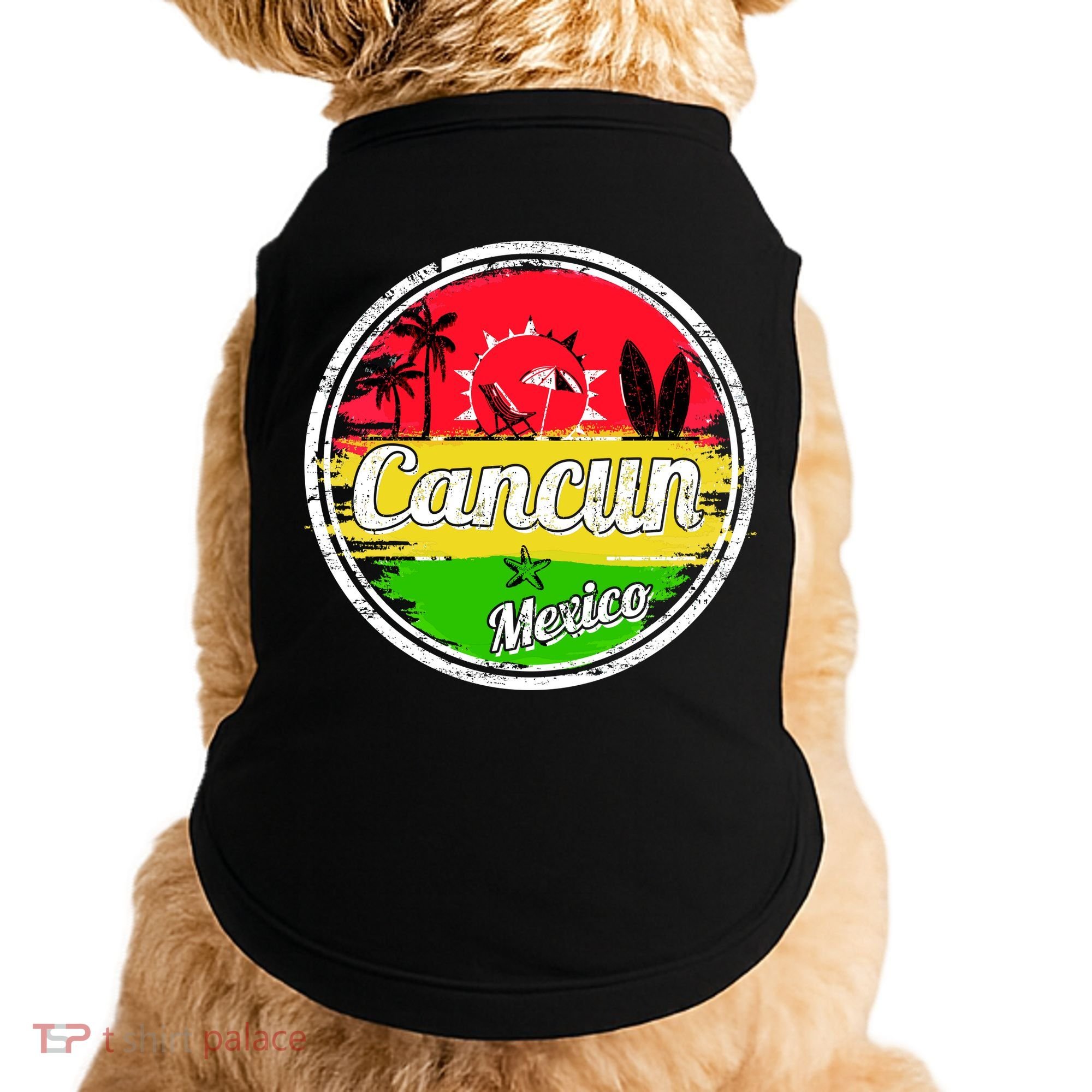 Retro Cancun Logo Doggie Tank