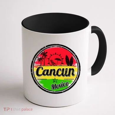 Retro Cancun Logo Coffee Mug back