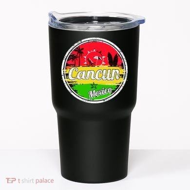 Retro Cancun Logo Tumbler