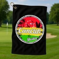 Retro Cancun Logo Golf Towel thumb 1