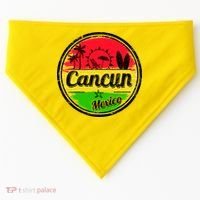 Retro Cancun Logo USA-Made Doggie Bandana thumb 0