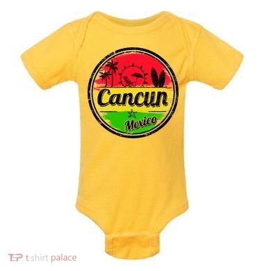 Retro Cancun Logo Baby Bodysuit