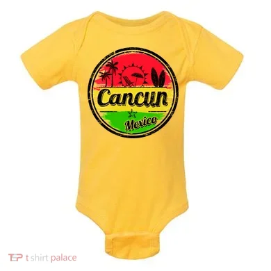 Retro Cancun Logo Baby Bodysuit