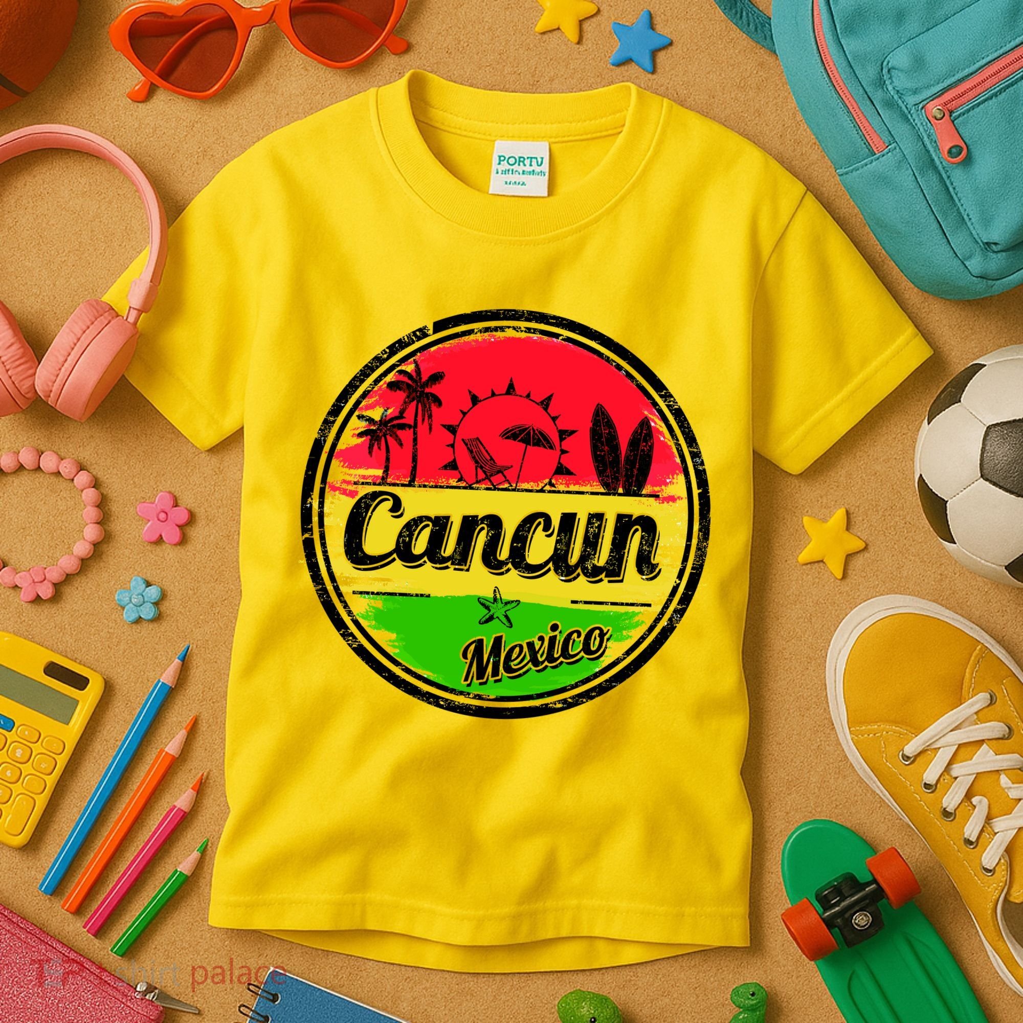 Retro Cancun Logo Kids T-Shirt