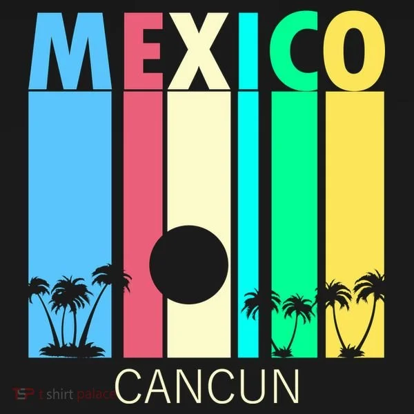 Retro Cancun Mexico Doggie Tank