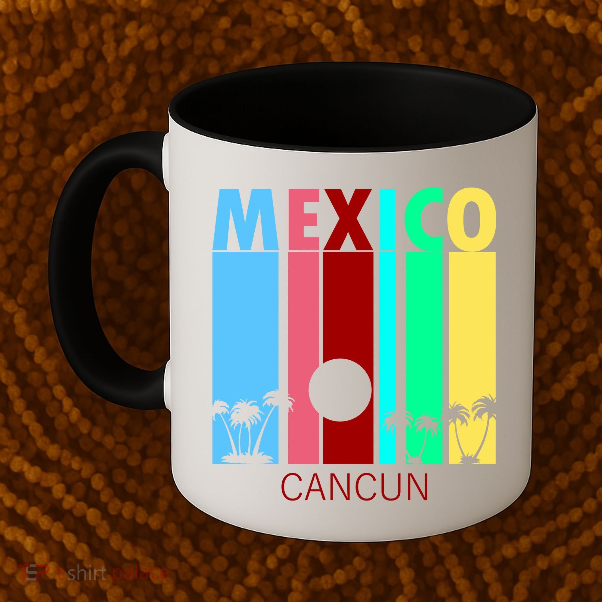 Retro Cancun Mexico Coffee Mug