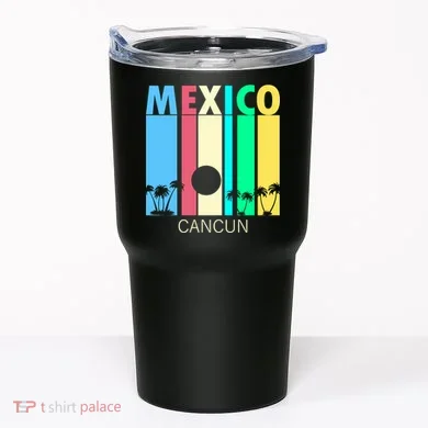 Retro Cancun Mexico Tumbler