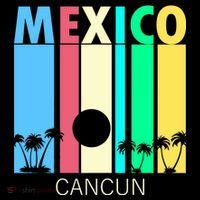 Retro Cancun Mexico Ornament thumb 1