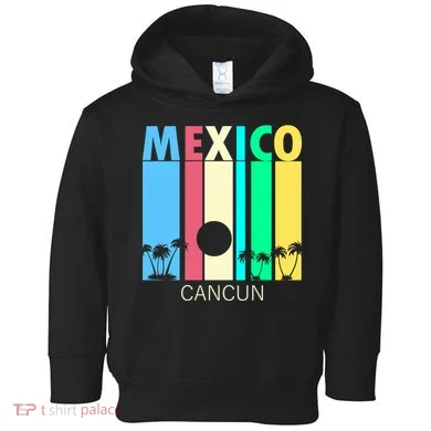 Retro Cancun Mexico Toddler Hoodie