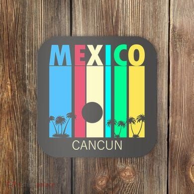 Retro Cancun Mexico Coaster