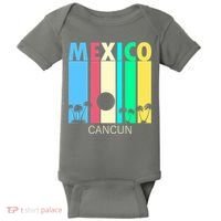 Retro Cancun Mexico Baby Bodysuit thumb 0