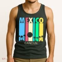 Retro Cancun Mexico Tank Top thumb 3