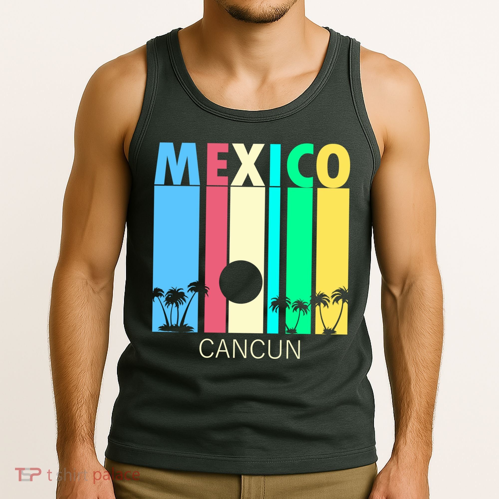 Retro Cancun Mexico Tank Top