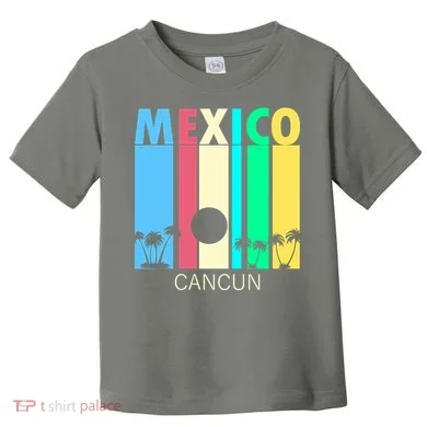 Retro Cancun Mexico Toddler T-Shirt