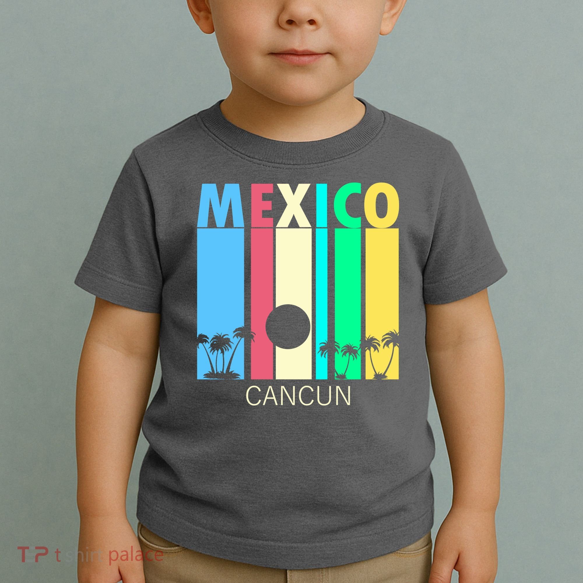 Retro Cancun Mexico Toddler T-Shirt