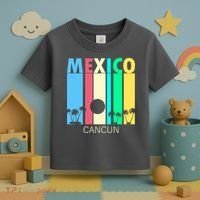 Retro Cancun Mexico Toddler T-Shirt thumb 3