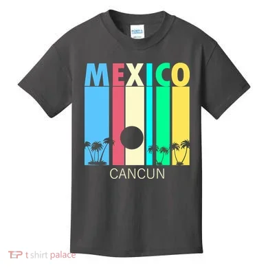 Retro Cancun Mexico Kids T-Shirt