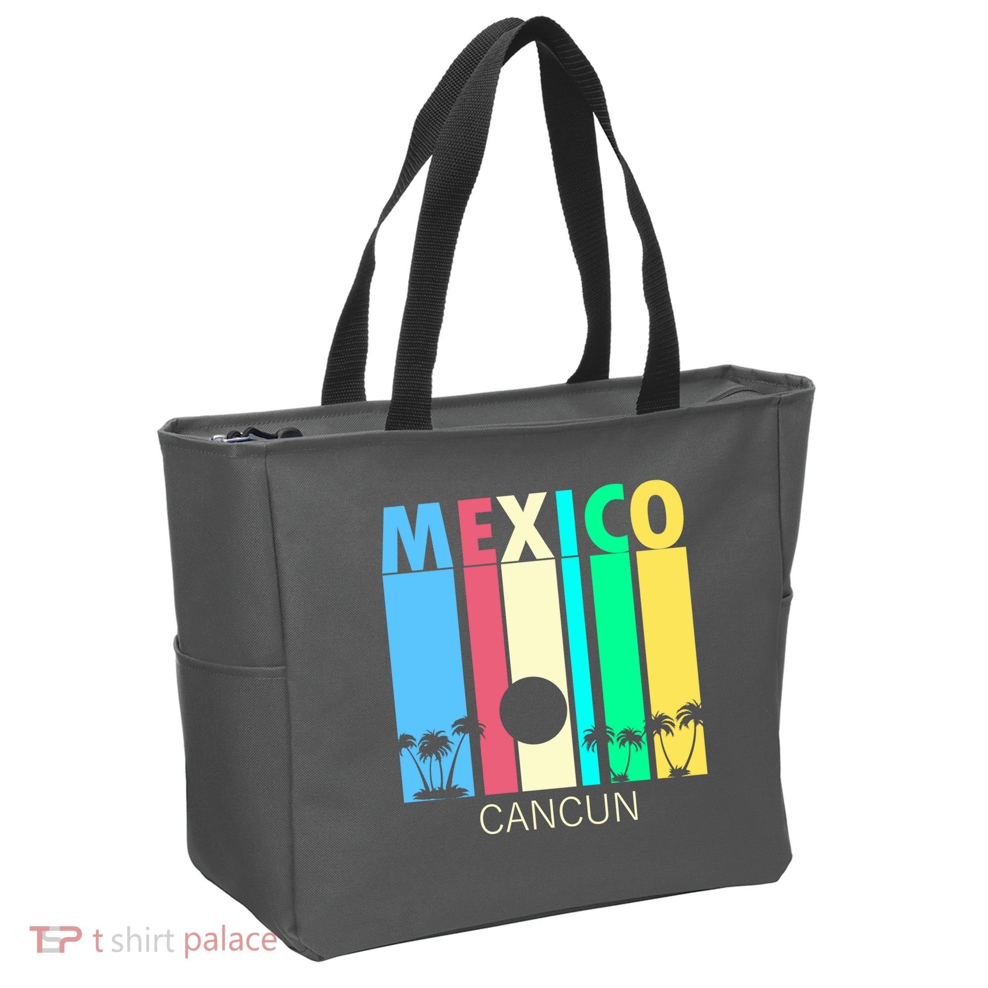 Retro Cancun Mexico Tote Bag
