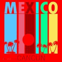 Retro Cancun Mexico Santa Hat thumb 1