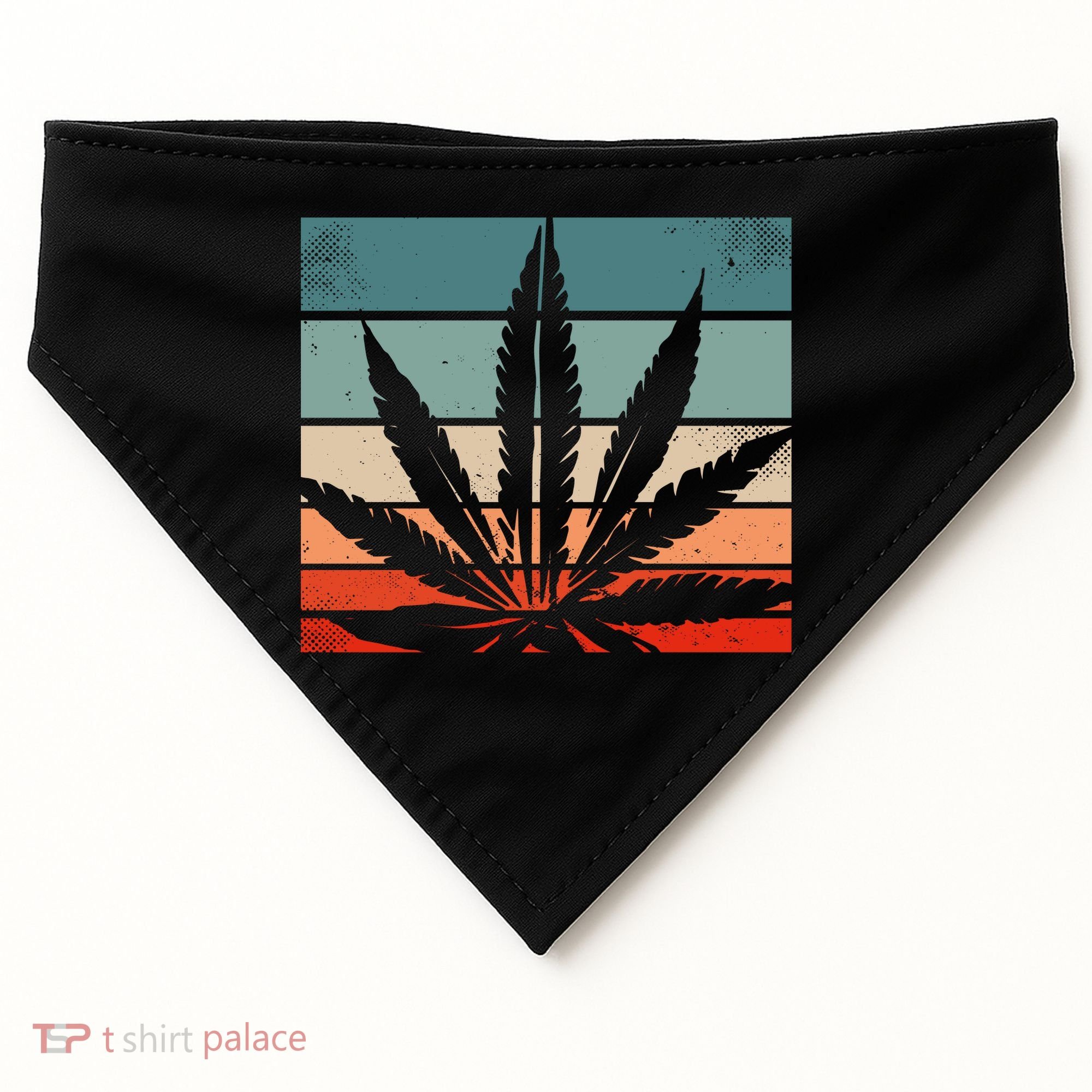 Retro Cannabis USA-Made Doggie Bandana