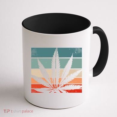 Retro Cannabis Coffee Mug back