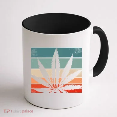 Retro Cannabis Coffee Mug back