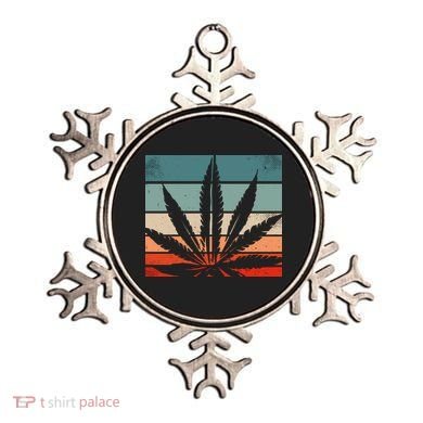 Retro Cannabis Ornament