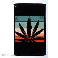 Retro Cannabis Golf Towel thumb 0