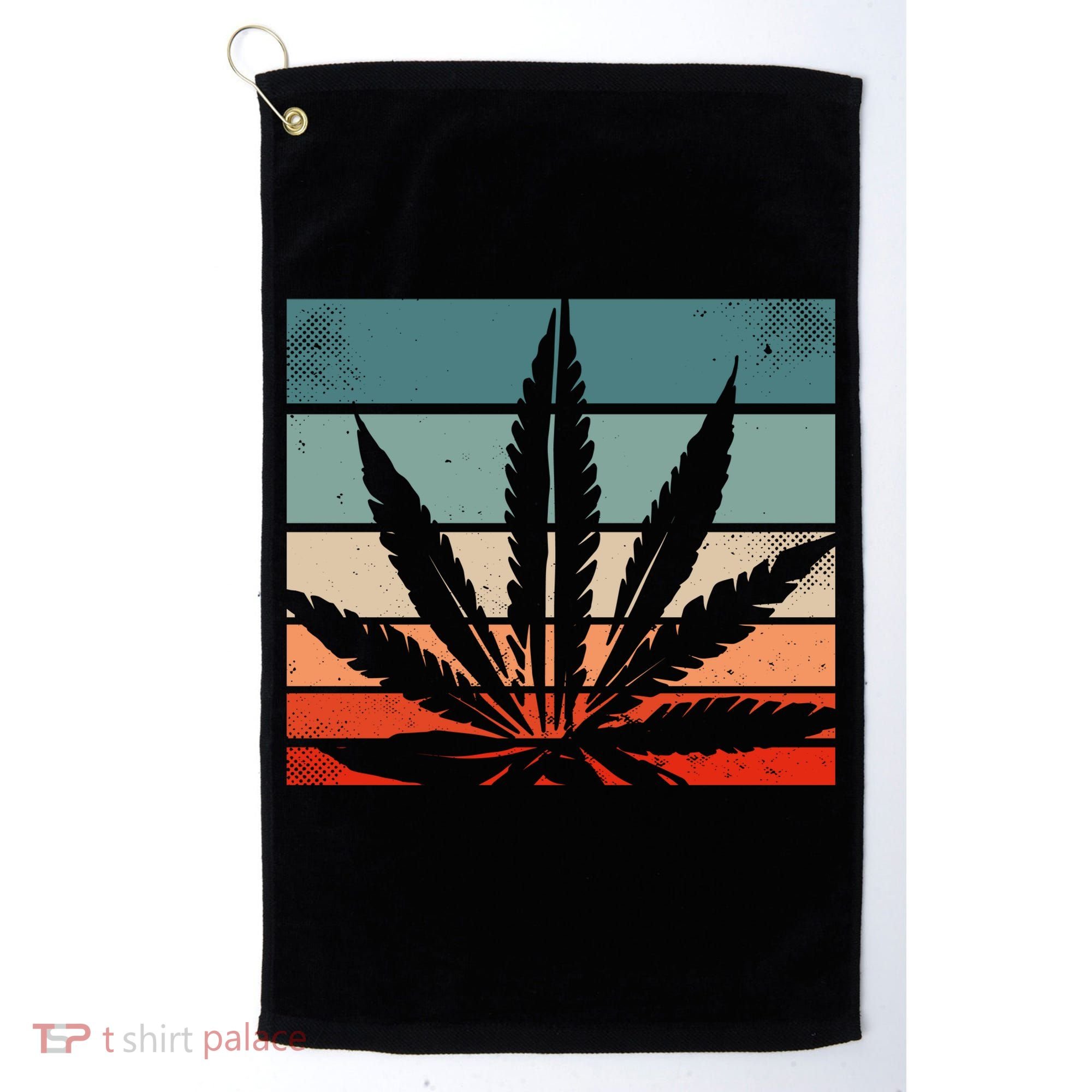 Retro Cannabis Golf Towel