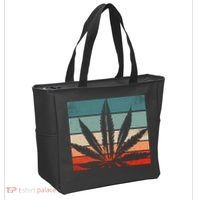 Retro Cannabis Tote Bag thumb 2