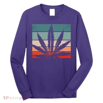 Retro Cannabis Long Sleeve Shirt