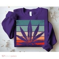 Retro Cannabis Sweatshirt thumb 2