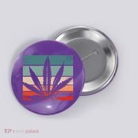 Retro Cannabis Button thumb 0
