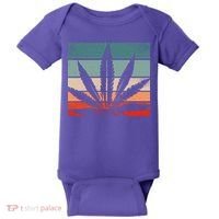Retro Cannabis Baby Bodysuit thumb 0