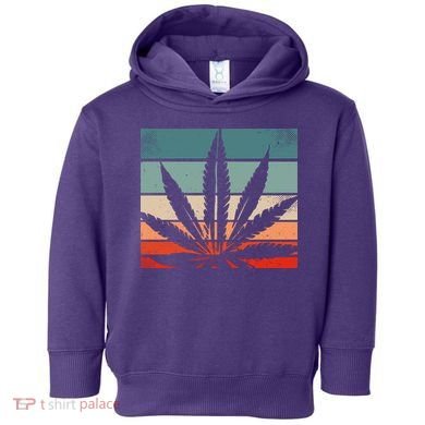 Retro Cannabis Toddler Hoodie