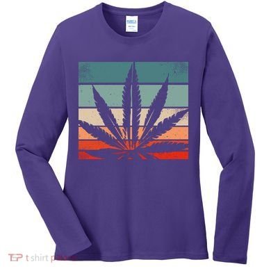 Retro Cannabis Women's Long Sleeve Shirt
