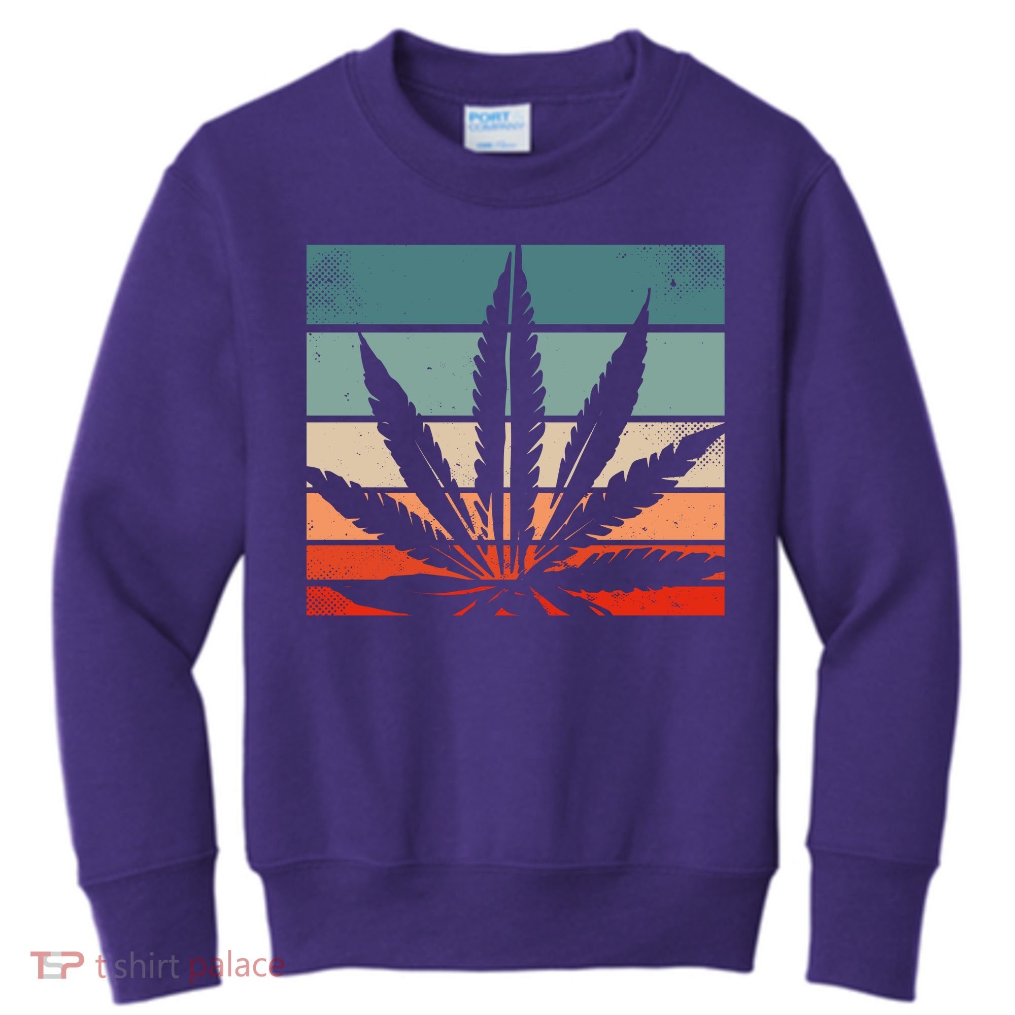 Retro Cannabis Kids Sweatshirt