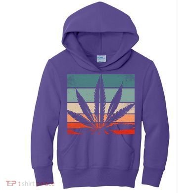 Retro Cannabis Kids Hoodie
