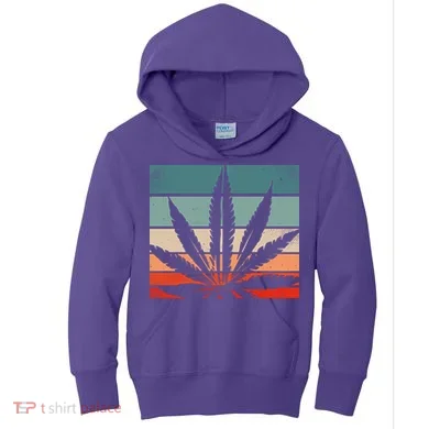 Retro Cannabis Kids Hoodie
